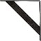 Ekena Millwork Traditional Steel Bracket, Antiqued Silver 2"W x 16"D x 16"H BKTM02X16X16TRASV - alternate 2